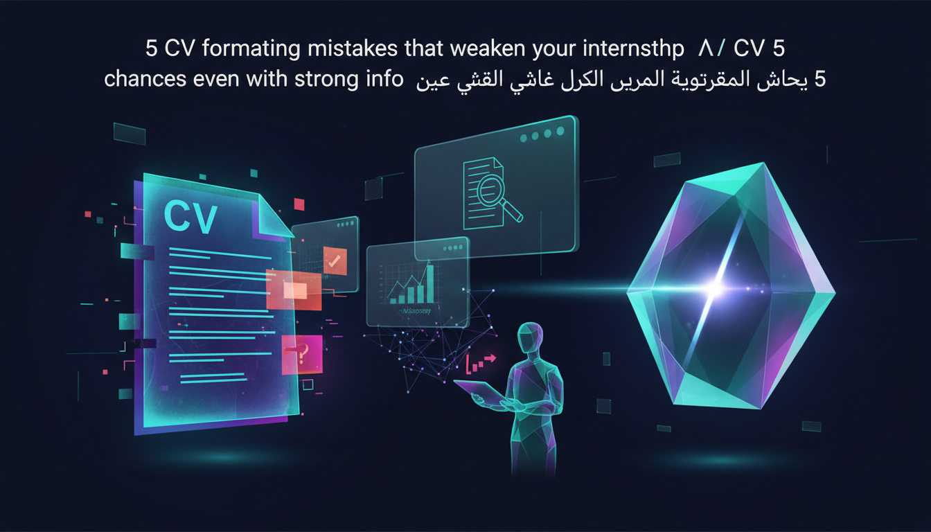 Cover image for 5 CV formatting mistakes that weaken your internship chances even with strong info
